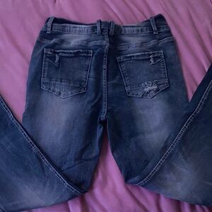 SHEIN Dark Blue Boot Cut Jeans